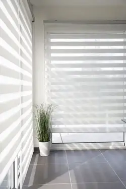 پرده زبرا ساده خوش سایه ریزبافت با 8 رنگ