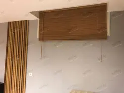 پرده کرکره چوبی کرم ۲.۵ سانتیمتری کد ۶۱۵ خوش سایه