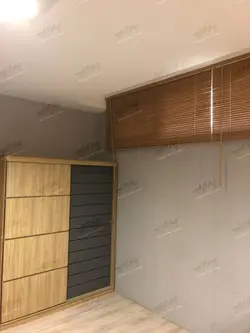 پرده کرکره چوبی کرم ۲.۵ سانتیمتری کد ۶۱۵ خوش سایه