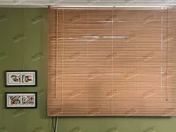 پرده کرکره چوبی کرم ۲.۵ سانتیمتری کد ۶۱۵ خوش سایه