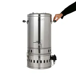 سماور صنعتی گازی دنیای استیل نوری مدل gb 30 گنجايش 30 ليتر تک جداره