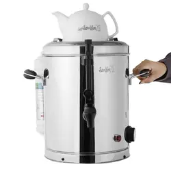 سماور برقی دنیای استیل نوری مدل ba10 full گنجایش 6 لیتر