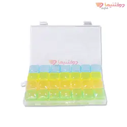 جعبه منجوق مدل 28 خانه 8 اینچ رنگی - خرید باکس منجوق بزرگ - دوختنیها