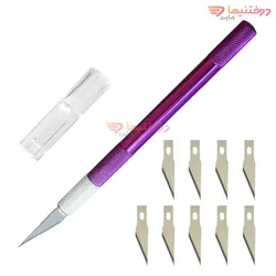 کاتر قلمی KT board cutting Knife مدل 10B - خرید، مشخصات و قیمت - دوختنیها