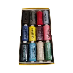 نخ خیاطی 12 رنگ قرقره پلی استر original - خرید نخ قرقره خیاطی - دوختنیها
