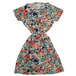 پیراهن زنانه نخی کوتاه گلستان