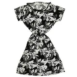 پیراهن زنانه نخی کوتاه مشکی