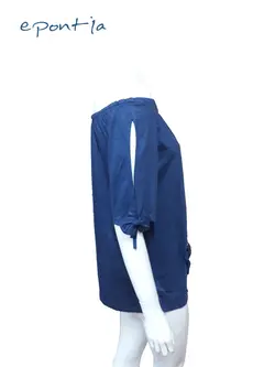 خرید شومیز یقه قایقی پاپیون دار از فروشگاه اپونتیا