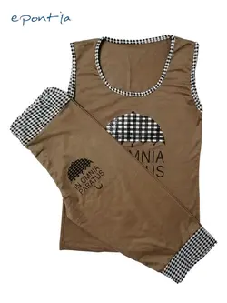 ست تاپ و شلوارک طرح چتر کد ۴۰۰۱