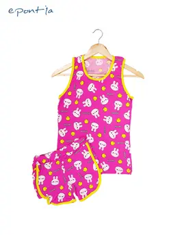 ست تاپ و شورت طرح sweetie کد ۴۰۱۶