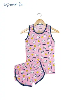 ست تاپ و شورت طرح sweetie کد ۴۰۱۶