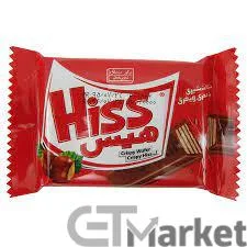 شکلات شیری با مغزی ویفر هیس شیرین عسل 40 گرمی-بسته 24 تایی