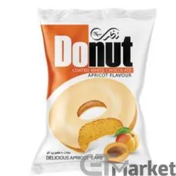 کیک دونات زردآلو 32 عددی 53 گرمی نظری- کارتن 32 تایی