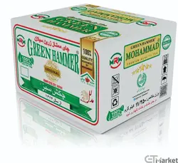 چای صندوقی سیاه ممتاز زرین سیلان چکش سبز 11.250 کیلوگرمی