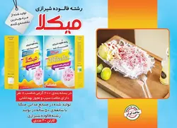 رشته فالوده ی شیرازی خشک شده میکلا ۲۰۰ گرمی - کارتن ۲۰ عددی