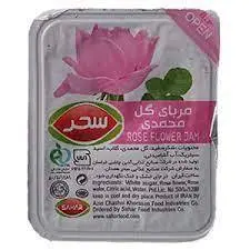 مربای تک نفره گل محمدی سحر ۱۸ گرمی - باکس ۳۰۰ تایی