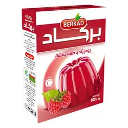پودر ژله با طعم تمشک برکاد 100 گرمی- کارتن 10 تایی