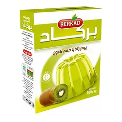 پودر ژله با طعم کیوی برکاد 100 گرمی - کارتن 60 تایی