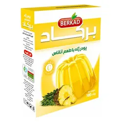 پودر ژله با طعم آناناس برکاد 100 گرمی- کارتن 60 تایی