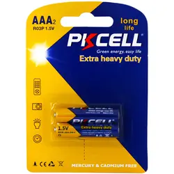 باتری نیم قلمی کارتی ۲ عددی پیکسل extra heavy duty - کارتن ۱۲ تایی