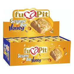 بار فشرده کنجدی فوکاپیت 50 گرم بسته 20 عددی