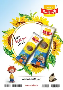 مغز تخمه آفتابگردان نمکی ۱۵ گرمی راچیلو- کارتن ۴۸ عددی