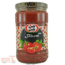 رب گوجه شیشه ای چین چین ۷۱۰ گرمی - باکس ۱۲ تایی -قیمت رب چین چین شیشه ای