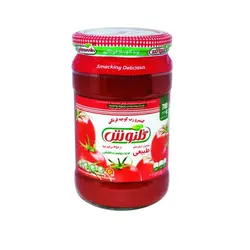 رب گوجه فرنگی شیشه‌ای ۷۰۰ گرمی گلنوش - باکس ۱۲ تایی