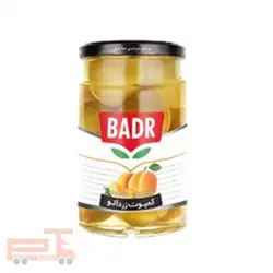 کمپوت زردآلو ۶۶۰ گرمی بدر - کارتن ۱۲ تایی