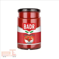 رب گوجه فرنگی شیشه ۶۵۰ گرمی بدر - کارتن ۱۲ تایی