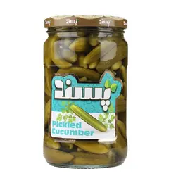 خیار شور ویژه پسند شیشه ۶۶۰ گرمی - شیرینگ 12 تایی