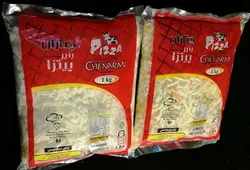 پنیر پیتزا پروسس دو رنگ چناران - ۲ کیلویی