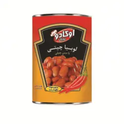 کنسرو لوبیا چیتی با سس چیلی اوکادو ۴۲۰ گرمی