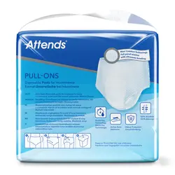 پوشک بزرگسال شورتی بی اختیاری اتندز سایز متوسط ۱۸ عددی با جذب ۶ قطره