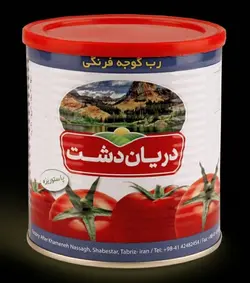 رب گوجه قوطی ۸۰۰ گرم دریان دشت- باکس ۱۲ تایی
