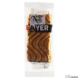 کیک اسفنجی دولایه با کرم کاکائو ۷۰ گرمی نظری - 24 تایی