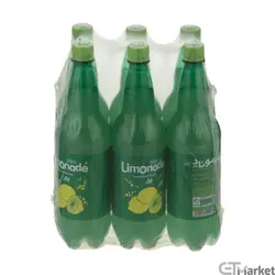 نوشابه گازدار لیموناد زمزم یک لیتری - باکس 6 تایی