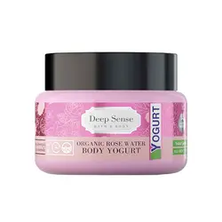 ماست بدن (کرم ژل آبرسان بدن) گلاب مناسب همه نوع پوست دیپ سنس