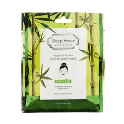 ماسک صورت ورقه ای بامبو و درخت چای مناسب پوست چرب و مختلط دیپ سنس