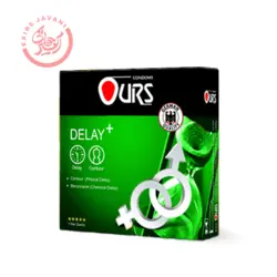 کاندوم اورز تاخیری مضاعف مدل Ours Delay Plus (بسته 3 عددی)