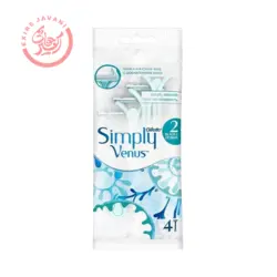 خودتراش ژیلت مدل Simply Venus Blue بسته 4 عددی