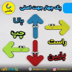 چهار جهت اصلی نمدی (مگنتی)