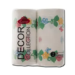 حوله کاغذی 2 رول گلدار گلریز - 507.583 ریال -  - فیما مارکت