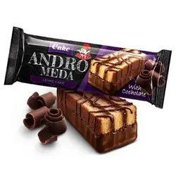 کیک اسفنجی کاکائویی سه لایه با کرم کاکائو ANDRO MEDA ایسترم 60 گرمی - 80.000 ریال -  - فیما مارکت