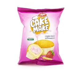 کیک شیفون ساده با کرم توت فرنگی مزمز - 1 ریال -  - فیما مارکت