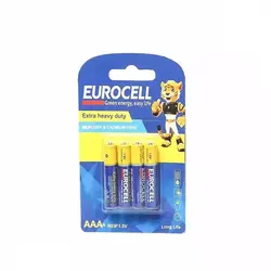 باتری کربن زینک نیم  قلمی 4 عددی EUROCELL - 164.387 ریال -  - فیما مارکت