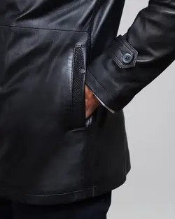 کاپشن چرم مردانه فایو - فروشگاه فایو