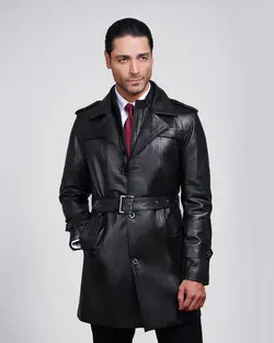 کاپشن چرم مردانه فایو - فروشگاه فایو