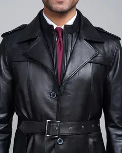 کاپشن چرم مردانه فایو - فروشگاه فایو