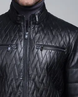 کاپشن چرم مردانه فایو - فروشگاه فایو